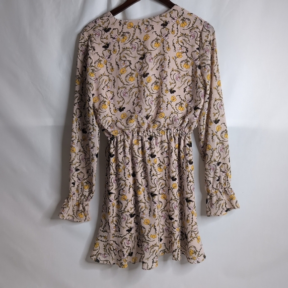 Nordstrom Rack (Cashmere and Cupcake Pink Frilly Floral Patterned Dress, Size S - Picture 2 of 9